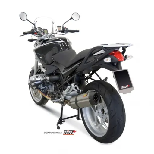 Mivv Bmw R 1200 R 08 - 2010 Terminale Di Scarico Marmitta Suono Inox Moto Omologato