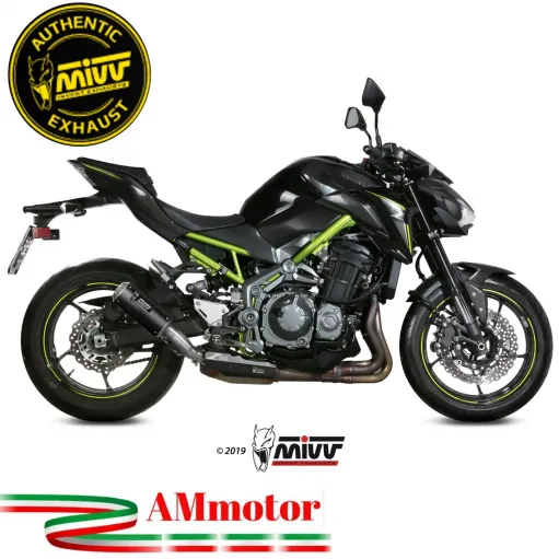 Mivv Kawasaki Z 900 Terminale Di Scarico Moto Marmitta Mk3 Carbonio Omologato