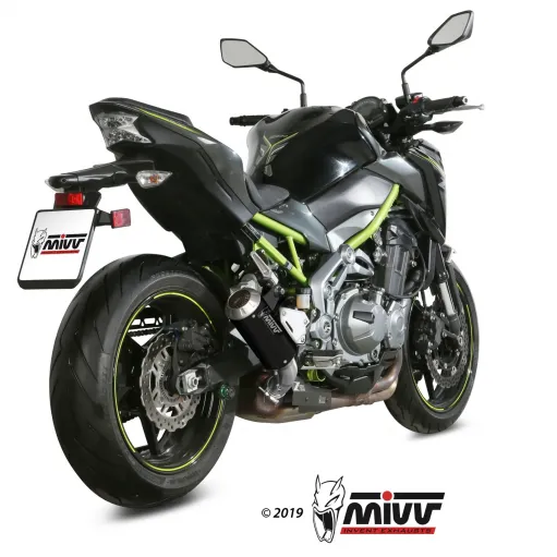 Mivv Kawasaki Z 900 Terminale Di Scarico Moto Marmitta Mk3 Black Omologato