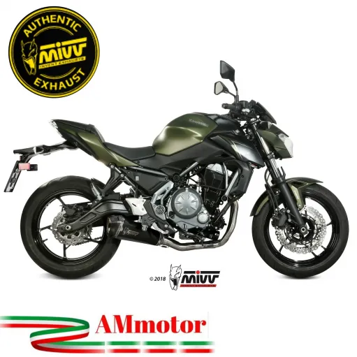 Scarico Completo Mivv Kawasaki Z 650 17 - 2023 Terminale Delta Race Black Moto