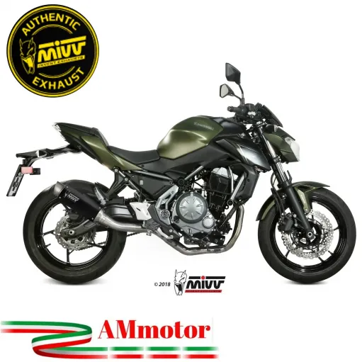 Scarico Completo Mivv Kawasaki Z 650 17 - 2023 Terminale Gp Pro Black Moto Alto