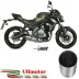 Scarico Completo Mivv Kawasaki Z 650 17 - 2023 Terminale Ovale Titanio Carbon Cap Moto