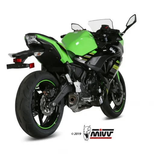 Scarico Completo Mivv Kawasaki Ninja 650 17 - 2023 Terminale Delta Race Inox Moto