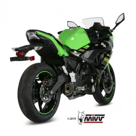 Scarico Completo Mivv Kawasaki Ninja 650 17 - 2023 Terminale Delta Race Black Moto 2