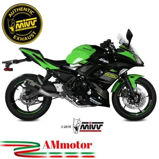 Scarico Completo Mivv Kawasaki Ninja 650 17 - 2023 Terminale Mk3 Carbonio Moto