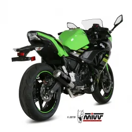 Scarico Completo Mivv Kawasaki Ninja 650 17 - 2023 Terminale Mk3 Carbonio Moto 2