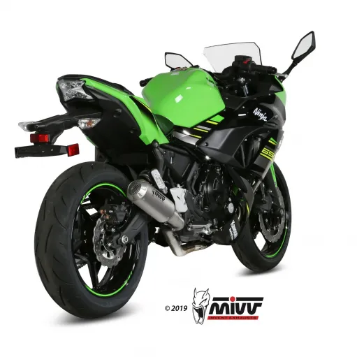 Scarico Completo Mivv Kawasaki Ninja 650 17 - 2023 Terminale Mk3 Inox Moto
