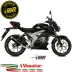 Scarico Completo Mivv Suzuki Gsx-S 125 Moto Terminale Gp Pro Black