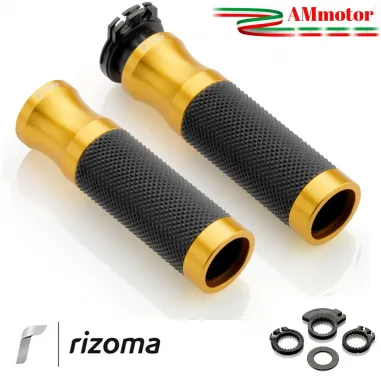 Manopole Rizoma Kawasaki Z 750 R Moto Vari Colori Sport Coppia Alluminio Gomma