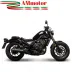 Terminale Di Scarico Termignoni Honda Rebel Marmitta Acciaio Nero Moto Omologato