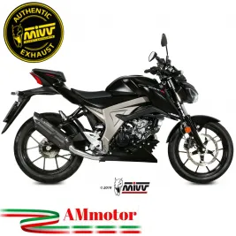 Scarico Completo Mivv Suzuki Gsx-S 125 Moto Terminale Suono Black