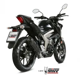 Scarico Completo Mivv Suzuki Gsx-S 125 Moto Terminale Suono Black 2
