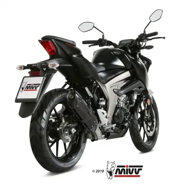 Scarico Completo Mivv Suzuki Gsx-S 125 Moto Terminale Suono Black