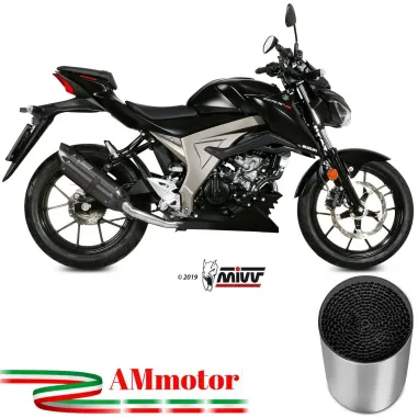 Scarico Completo Mivv Suzuki Gsx-S 125 Moto Terminale Suono Black