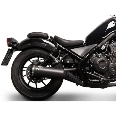 Terminale Di Scarico Termignoni Honda Rebel Marmitta Acciaio Nero Moto Omologato