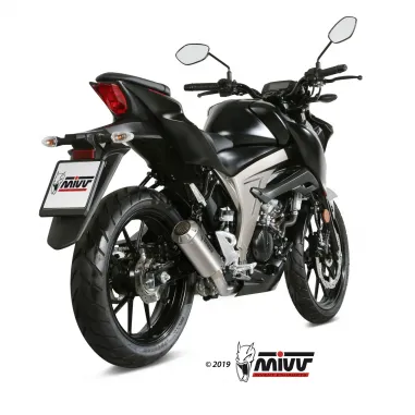Scarico Completo Mivv Suzuki Gsx-S 125 Moto Terminale Mk3 Inox