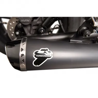 Terminale Di Scarico Termignoni Honda Rebel Marmitta Acciaio Nero Moto Omologato