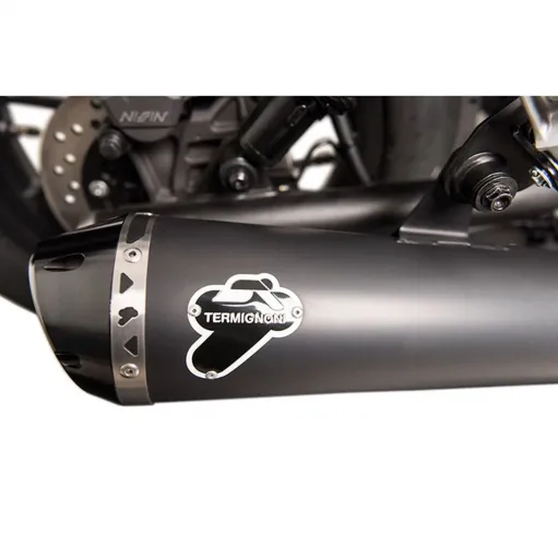 Terminale Di Scarico Termignoni Honda Rebel Marmitta Acciaio Nero Moto Omologato