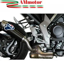 Terminale Di Scarico Termignoni Honda Cb 1000 R Marmitta Ovale Inox Carbonio Moto Omologato