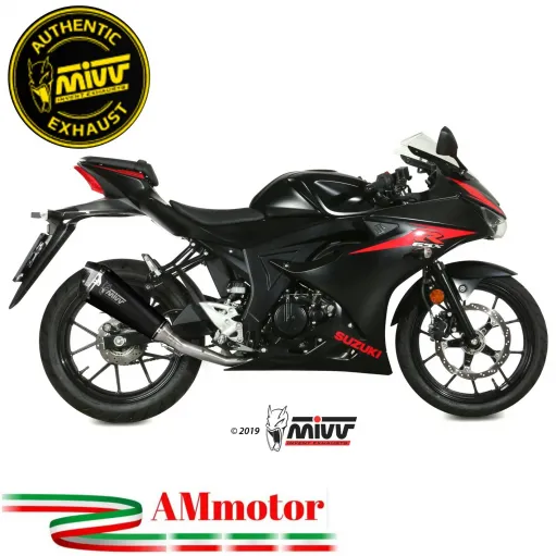 Scarico Completo Mivv Suzuki Gsx-R 125 Moto Terminale Delta Race Black