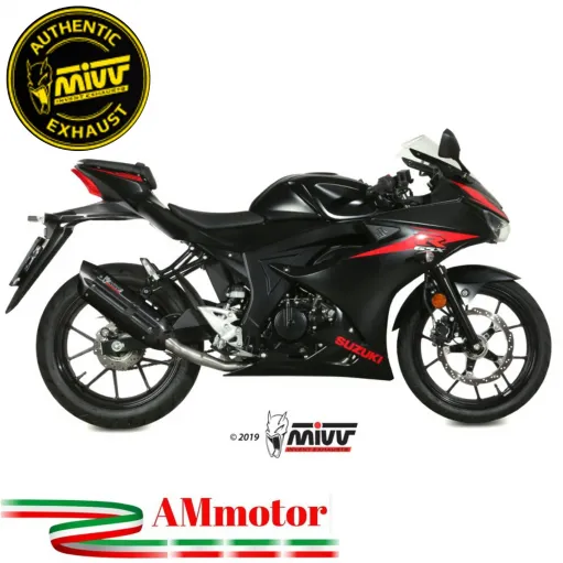Scarico Completo Mivv Suzuki Gsx-R 125 Moto Terminale Suono Black
