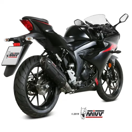 Scarico Completo Mivv Suzuki Gsx-R 125 Moto Terminale Suono Black
