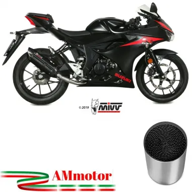 Scarico Completo Mivv Suzuki Gsx-R 125 Moto Terminale Suono Black