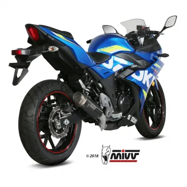 Mivv Suzuki Gsx 250 R Terminale Di Scarico Moto Marmitta Gp Pro Black Omologato