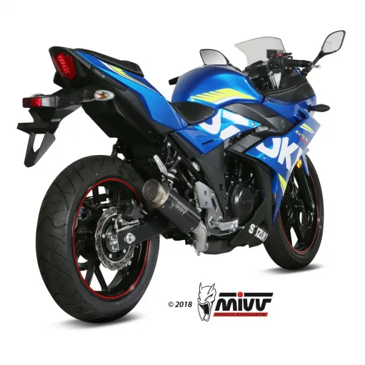 Mivv Suzuki Gsx 250 R Terminale Di Scarico Moto Marmitta Gp Pro Black Omologato