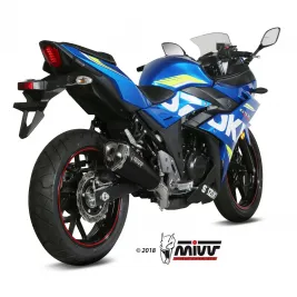 Mivv Suzuki Gsx 250 R Terminale Di Scarico Moto Marmitta Delta Race Black Omologato 2