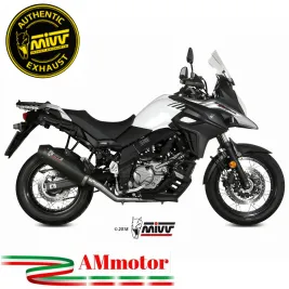 Mivv Suzuki Dl V-Strom 650 Terminale Di Scarico Moto Marmitta Oval Carbon Cap