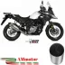 Mivv Suzuki Dl V-Strom 650 Terminale Di Scarico Moto Marmitta Oval Titanio Carbon Cap