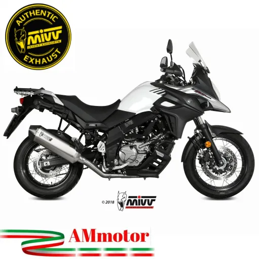 Mivv Suzuki Dl V-Strom 650 Terminale Di Scarico Moto Marmitta Speed Edge Inox