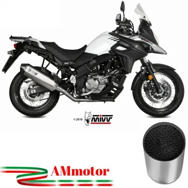 Mivv Suzuki Dl V-Strom 650 Terminale Di Scarico Moto Marmitta Speed Edge Inox