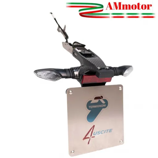 Portatarga Termignoni Per Impianto Completo 4 Uscite Ducati Panigale V4 Titanio Carbonio