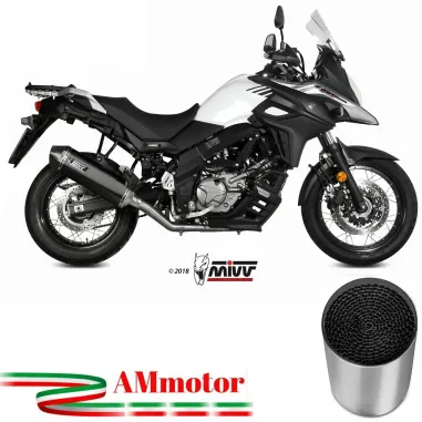 Mivv Suzuki Dl V-Strom 650 Terminale Di Scarico Moto Marmitta Speed Edge Black