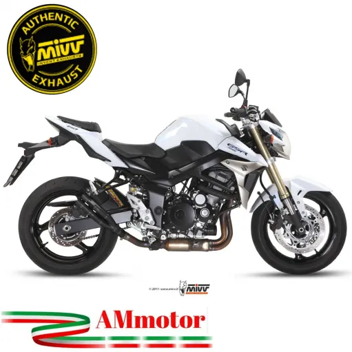 Mivv Suzuki Gsr 750 Terminale Di Scarico Moto Marmitta Double Gun Black
