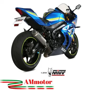 Mivv Suzuki Gsx-R 1000 Terminale Di Scarico Moto Marmitta Gp Pro Titanio Omologato