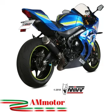 Mivv Suzuki Gsx-R 1000 Terminale Di Scarico Moto Marmitta Gp Pro Black Omologato