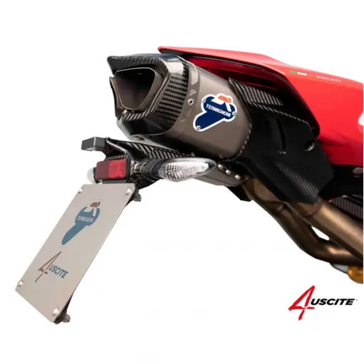 Portatarga Termignoni Per Impianto Completo 4 Uscite Ducati Panigale V4 Titanio Carbonio