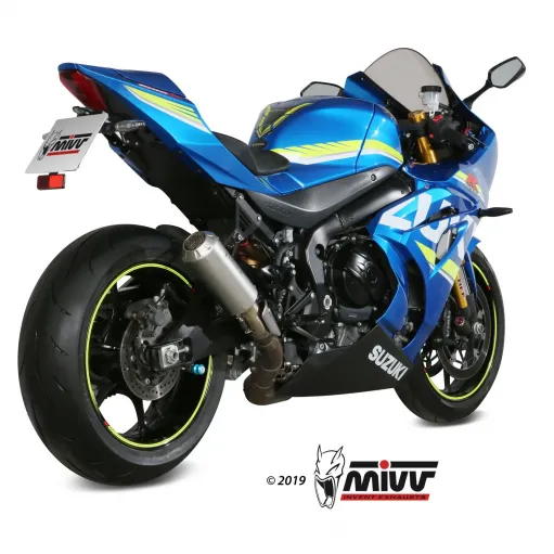 Mivv Suzuki Gsx-R 1000 Terminale Di Scarico Moto Marmitta Mk3 Inox