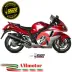 Mivv Suzuki Gsx-R 1300 Hayabusa Terminali Di Scarico Moto Marmitte Oval Carbon Cap Omologato