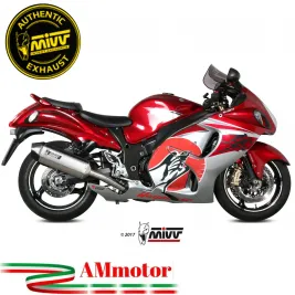Mivv Suzuki Gsx-R 1300 Hayabusa Terminali Di Scarico Moto Marmitte Speed Edge Inox Omologato