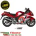 Mivv Suzuki Gsx-R 1300 Hayabusa Terminali Di Scarico Moto Marmitte Speed Edge Black Omologato