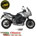 Mivv Triumph Tiger 1050 Sport Terminale Di Scarico Moto Marmitta Oval Titanio Carbon Cap