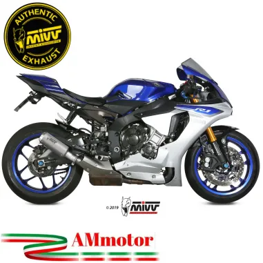Mivv Yamaha Yzf 1000 R1 Terminale Di Scarico Moto Marmitta Mk3 Inox Omologato