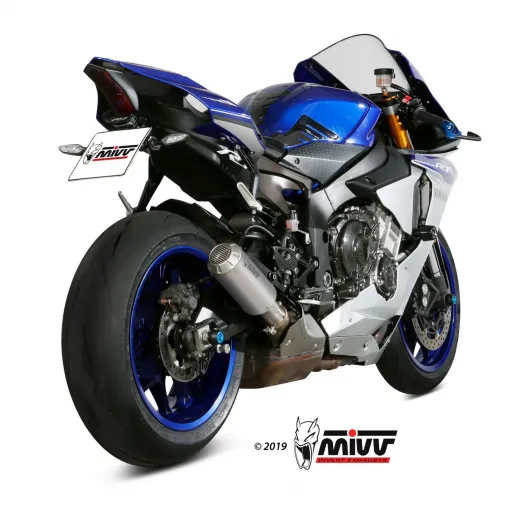 Mivv Yamaha Yzf 1000 R1 Terminale Di Scarico Moto Marmitta Mk3 Inox Omologato