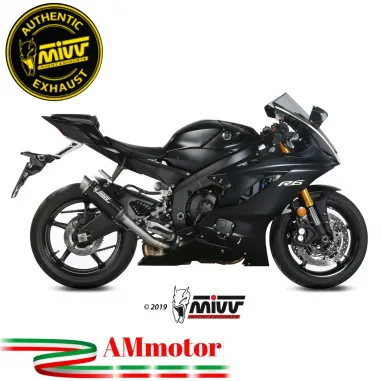 Mivv Yamaha Yzf 600 R6 Terminale Di Scarico Moto Marmitta Gp Pro Carbonio Alto Omologato