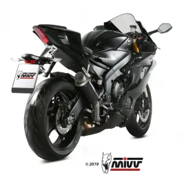 Mivv Yamaha Yzf 600 R6 Terminale Di Scarico Moto Marmitta Gp Pro Carbonio Alto Omologato 2