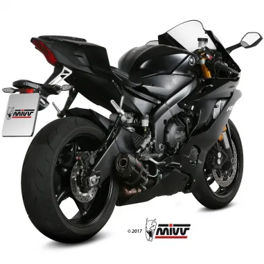 Mivv Yamaha Yzf 600 R6 Terminale Di Scarico Moto Marmitta Suono Black Omologato